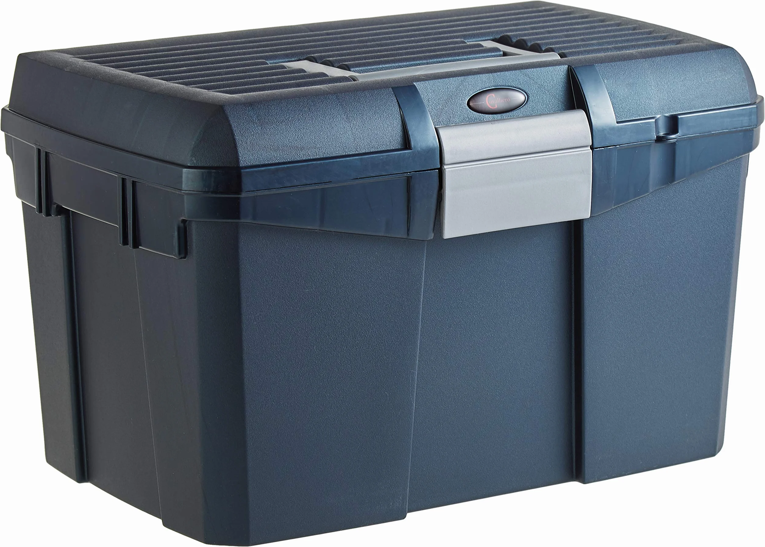 Covalliero Scatola di Pulizia Siena, Blu Scuro, 40x26x24,5 cm, Plastica con Inserto Rimovibile