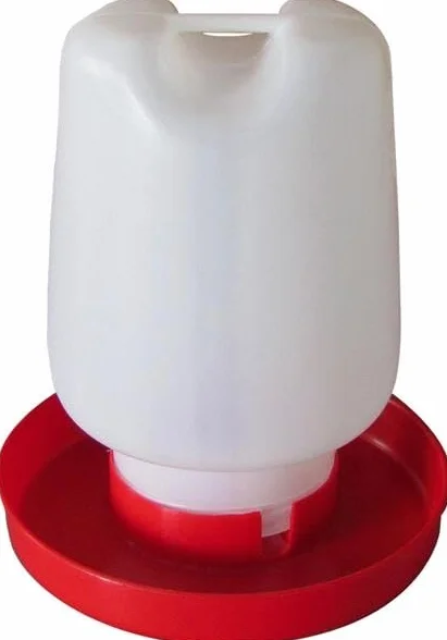 Abbeveratoio Rotondo per Uccelli, 4 l, Realizzato in plastica Resistente, Facile da Pulire, Ideale per Esterni, Design Anti-fuoriuscita, Leggero e Resistente. *