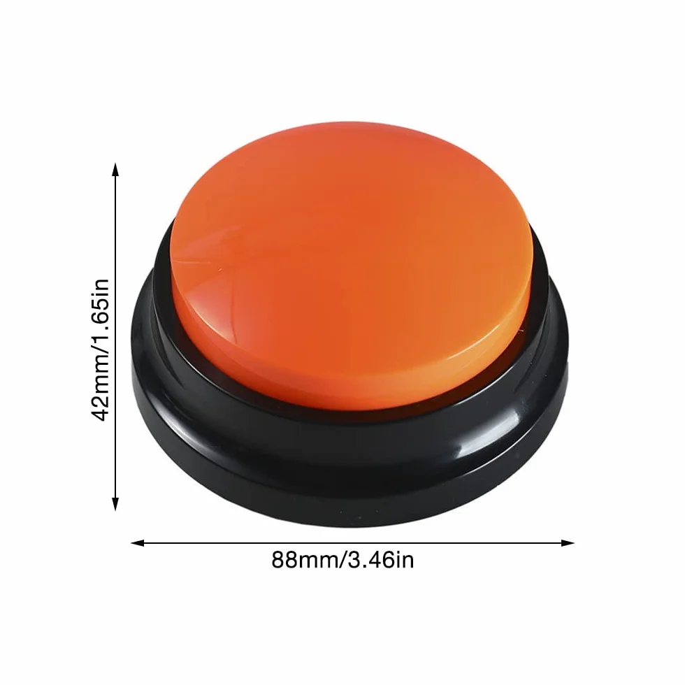 4 Pezzi Buzzer con Funzione di Registrazione, Buzzer Registrabile Vocale, Pulsante di Conversazione Registrabile, Answer Buzzers per Cane Giocare E Comunicare con Cane Gatto