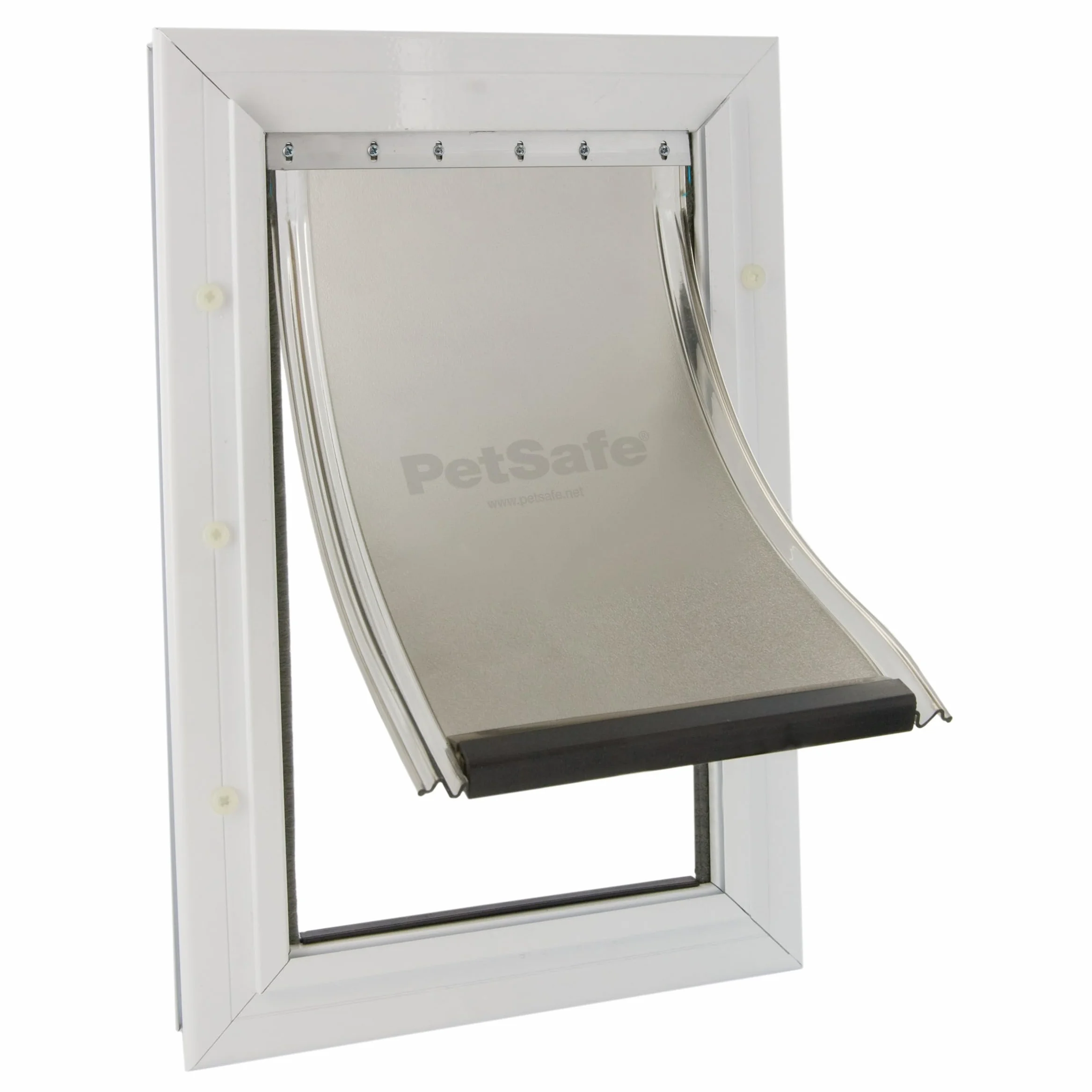 PetSafe Porta per Animali in Alluminio, Design Durevole, Facile da Installare, Guarnizione Resistente alle Intemperie, Per Più Animali, XL