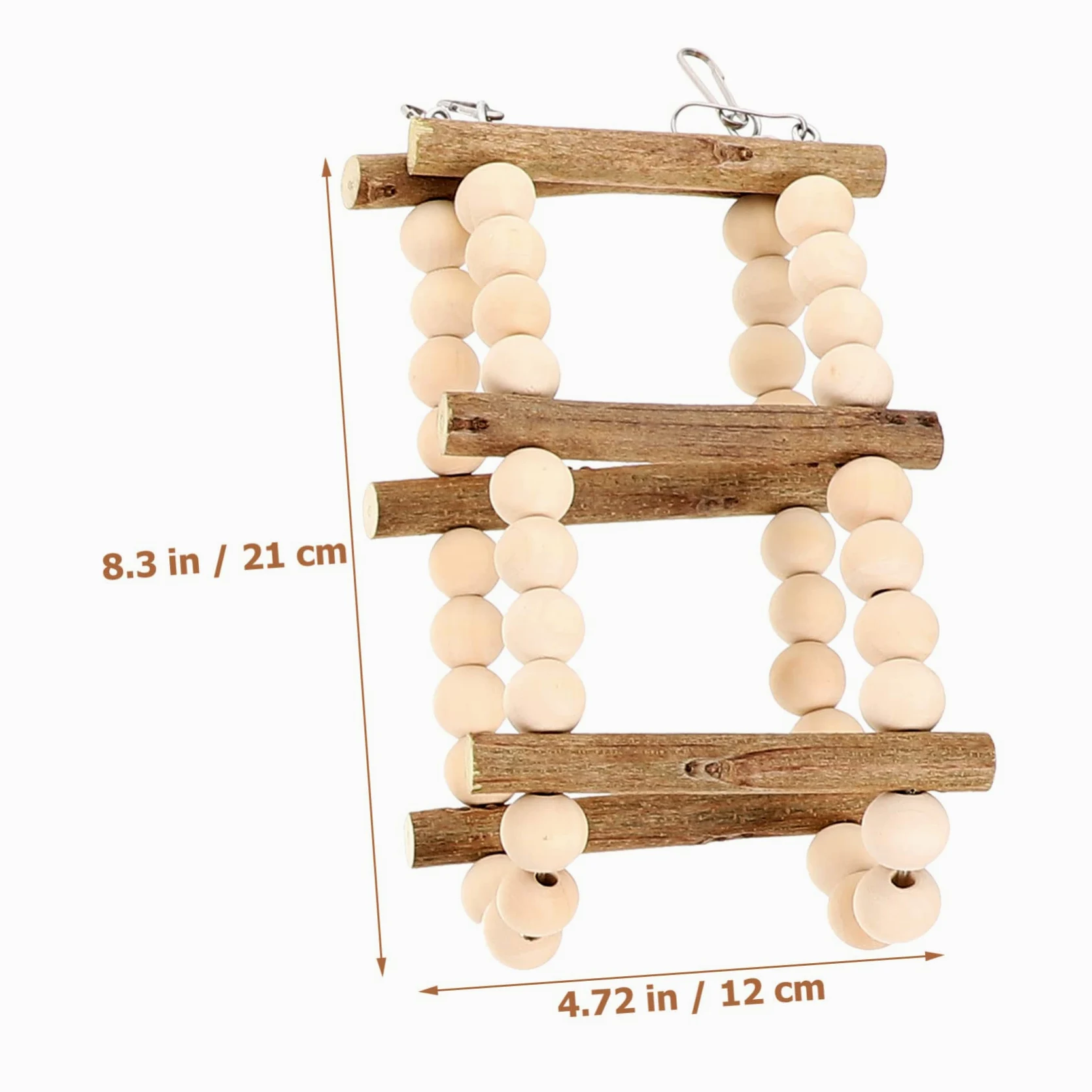 BESTonZON Giocattolo Per Pappagalli in Legno Sicuro Scala Per Uccelli e Altalena Di Giocattoli Da Masticare Per Gabbia Accessori Per Parrocchetti
