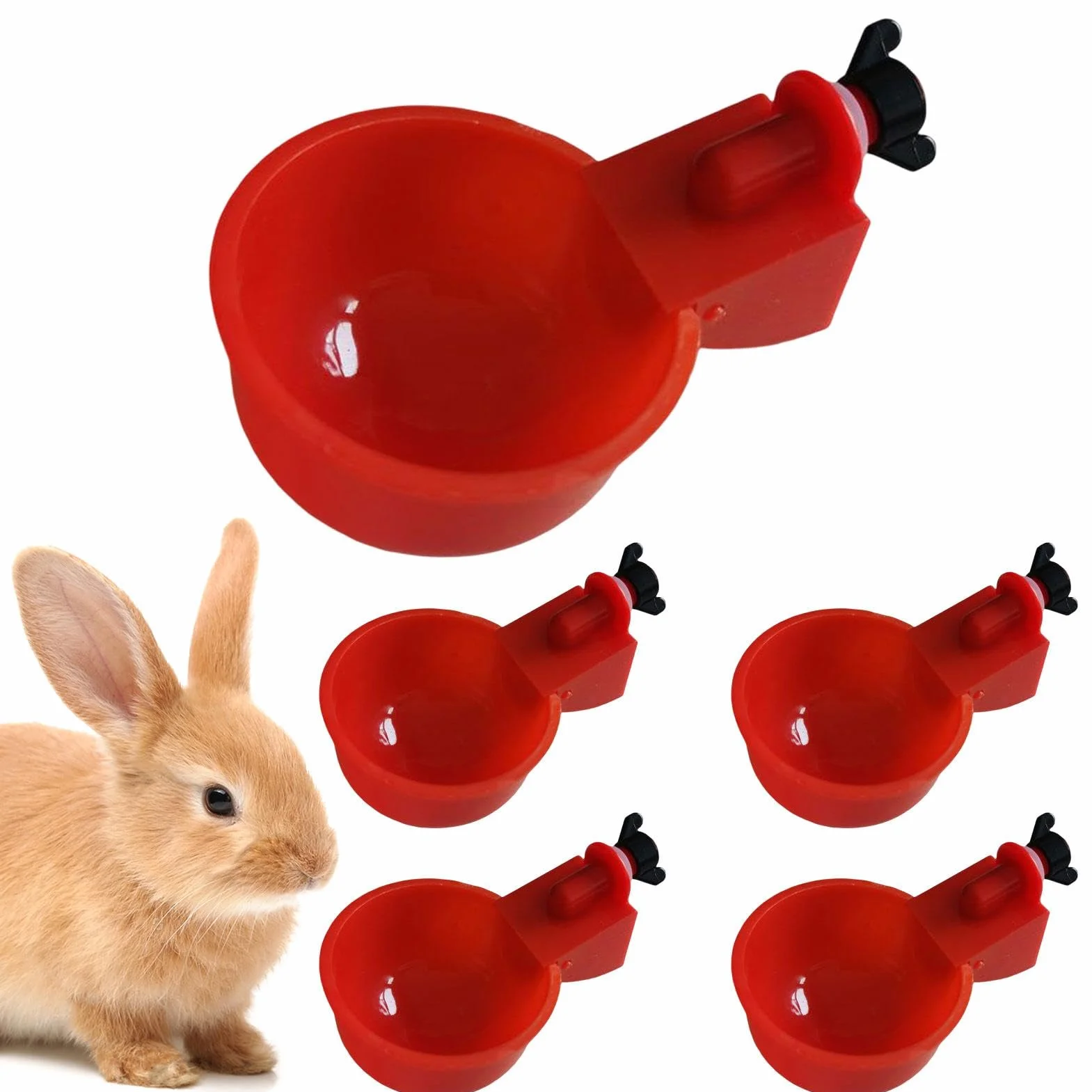 Coppe per abbeveratoio per pollame, uccelli, a lunga durata, accessorio per l'alimentazione di uccelli, quaglie, piccioni, pollo, galline, uso domestico