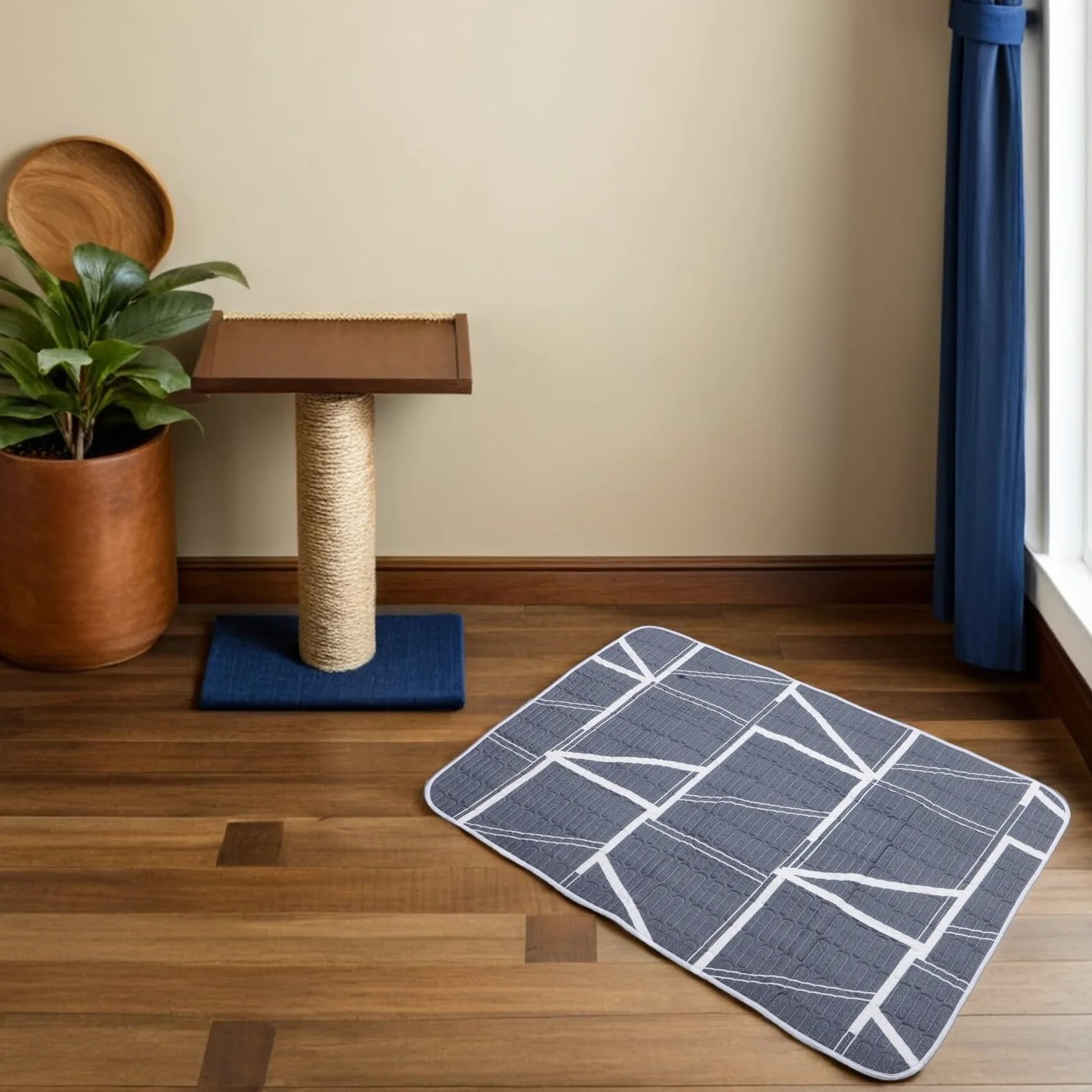 Toyvian Tappetino Assorbente per Animali Domestici Lavabile e Riutilizzabile 2 Pezzi in Cotone Ecologico Facile da Pulire per Addestramento Cuccioli e Uso Interno