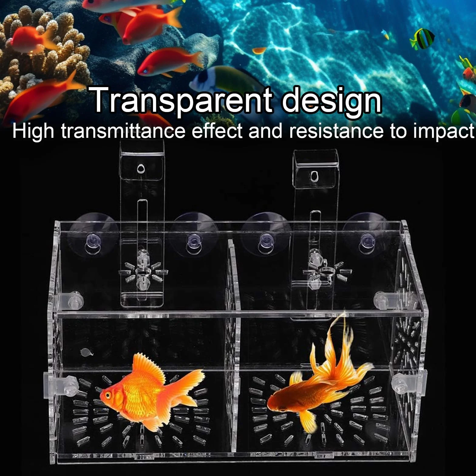 Nursery Acquario Sala Parto Pesci Acquario Sala Parto Acquario Piccola Scatola di Allevamento per Acquari può Essere utilizzato per L'isolamento, la Schiusa, la Piscicoltura, ecc