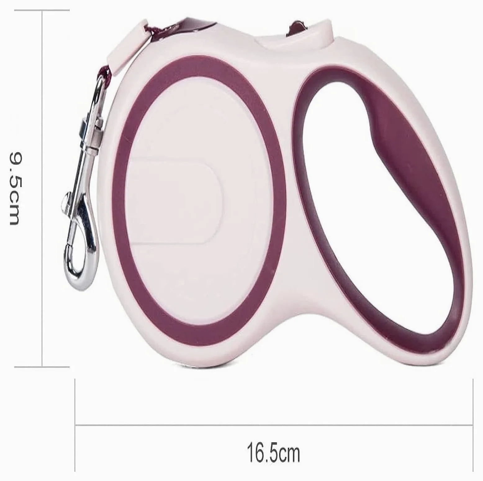 Guinzaglio Estensibile 5 M Flexi Per Cani Fino A 20 Kg, Manico Antiscivolo Con Blocco E Sblocco Rapido, Espandibile Fino A 5m Addestramento Automatico Per Cani Retrattile ( Color : Pink , Size : 3m )