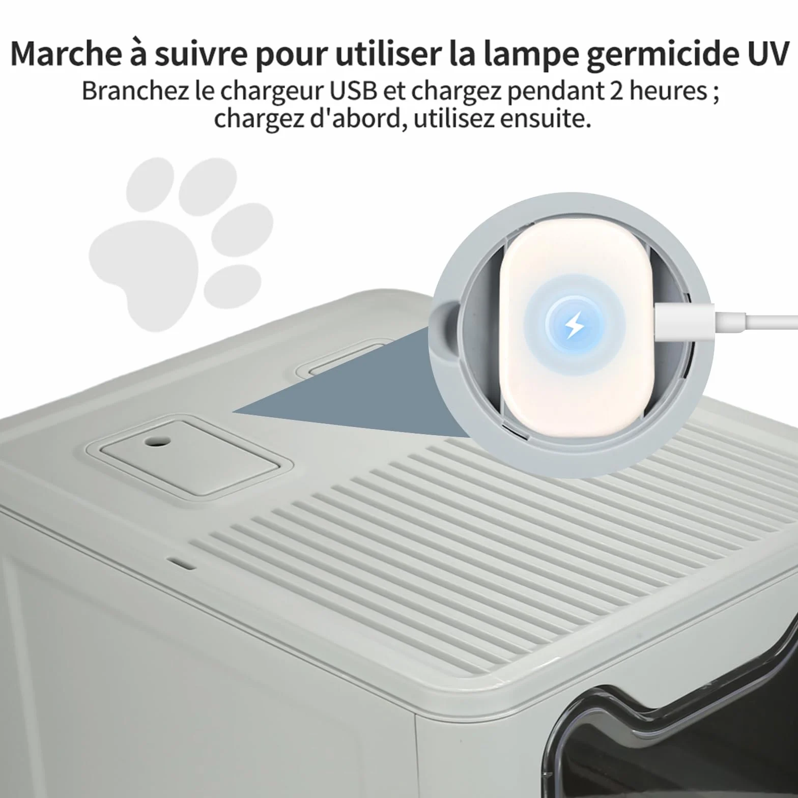 Lettiera pieghevole per gatti in acciaio inox, pala, casa del gabinetto pulizia semplice, resistente agli odori, adatto ai gatti grandi, 41 x 51 x 38 cm, acciaio inossidabile (grigio) (B)