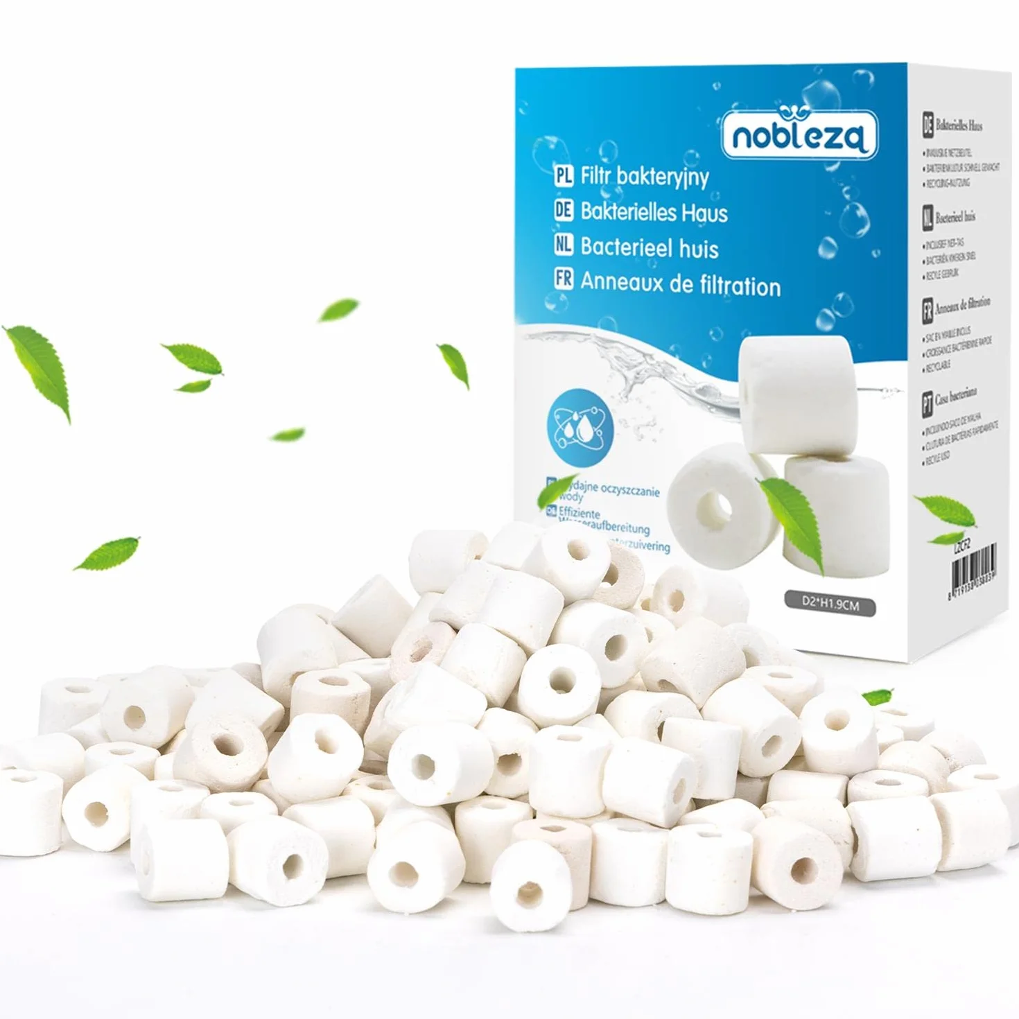 Nobleza Anelli Filtranti in Ceramica Filtro Biologico per Acquari 1000g