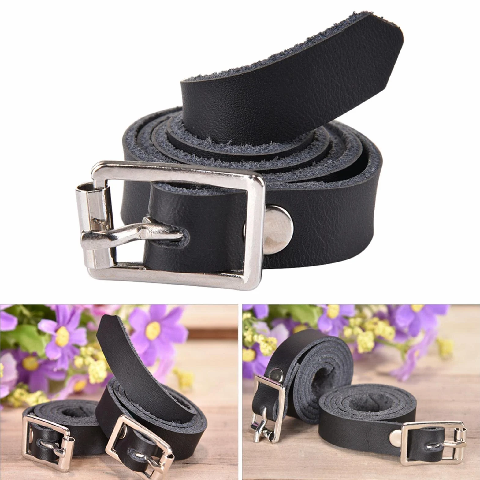 Keptfeet Cinghia dello sperone | Cintura con sperone Inglese con Fibbia in Metallo Regolabile - Western Uomo Donna Cinghie per Stivali Latigo Stivale in Pelle Speroni per Equitazione