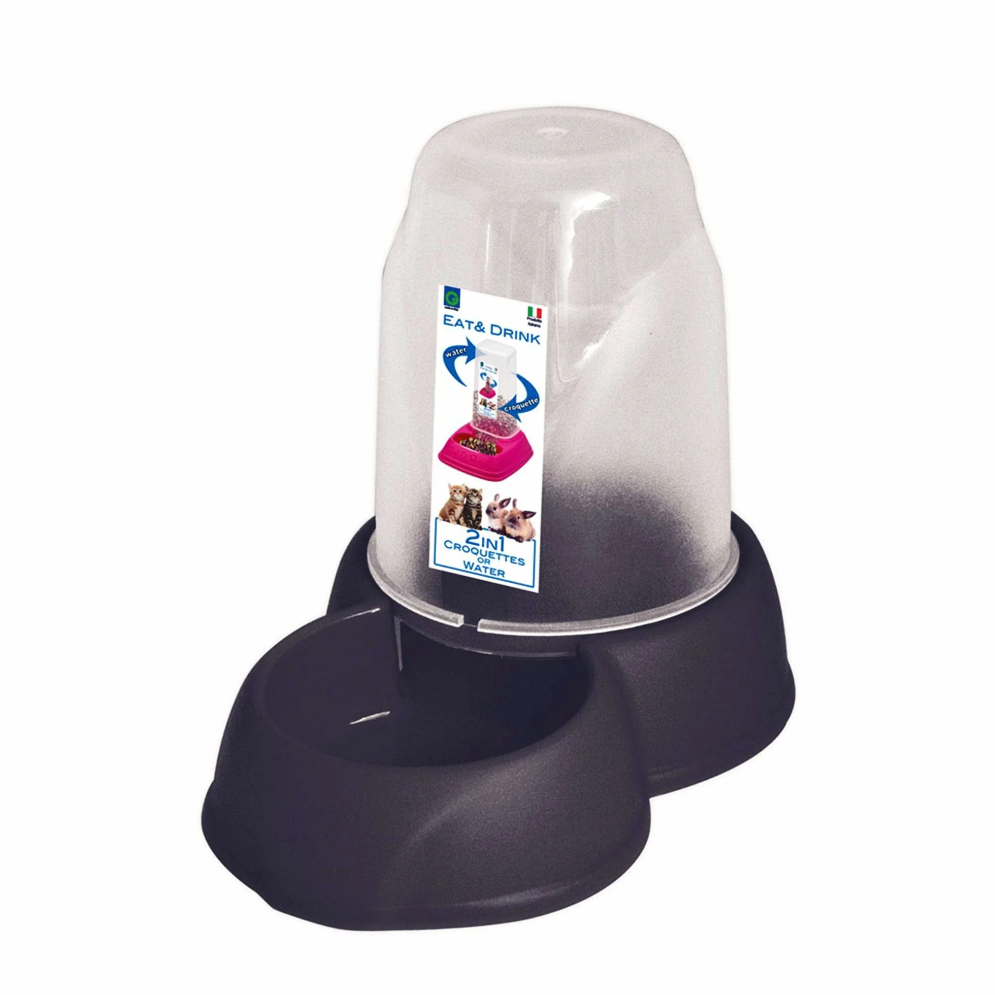 GP GP10089 Tenda antiscivolo con mangiatoia e abbeveratoio medio