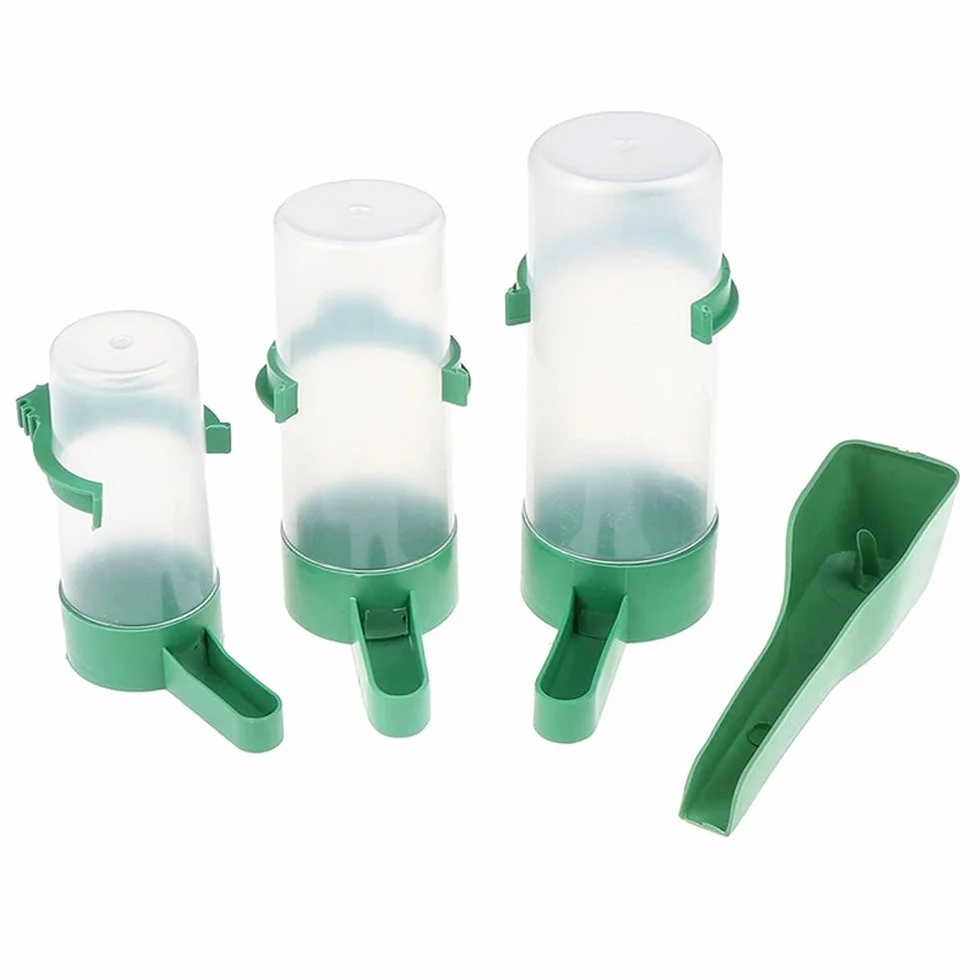 Abbeveratoio ad acqua per uccelli Abbeveratoio con pinza forniture per uccelli di Compagnie per pappagalli di Parruca Perruca calopsitte inseparabile