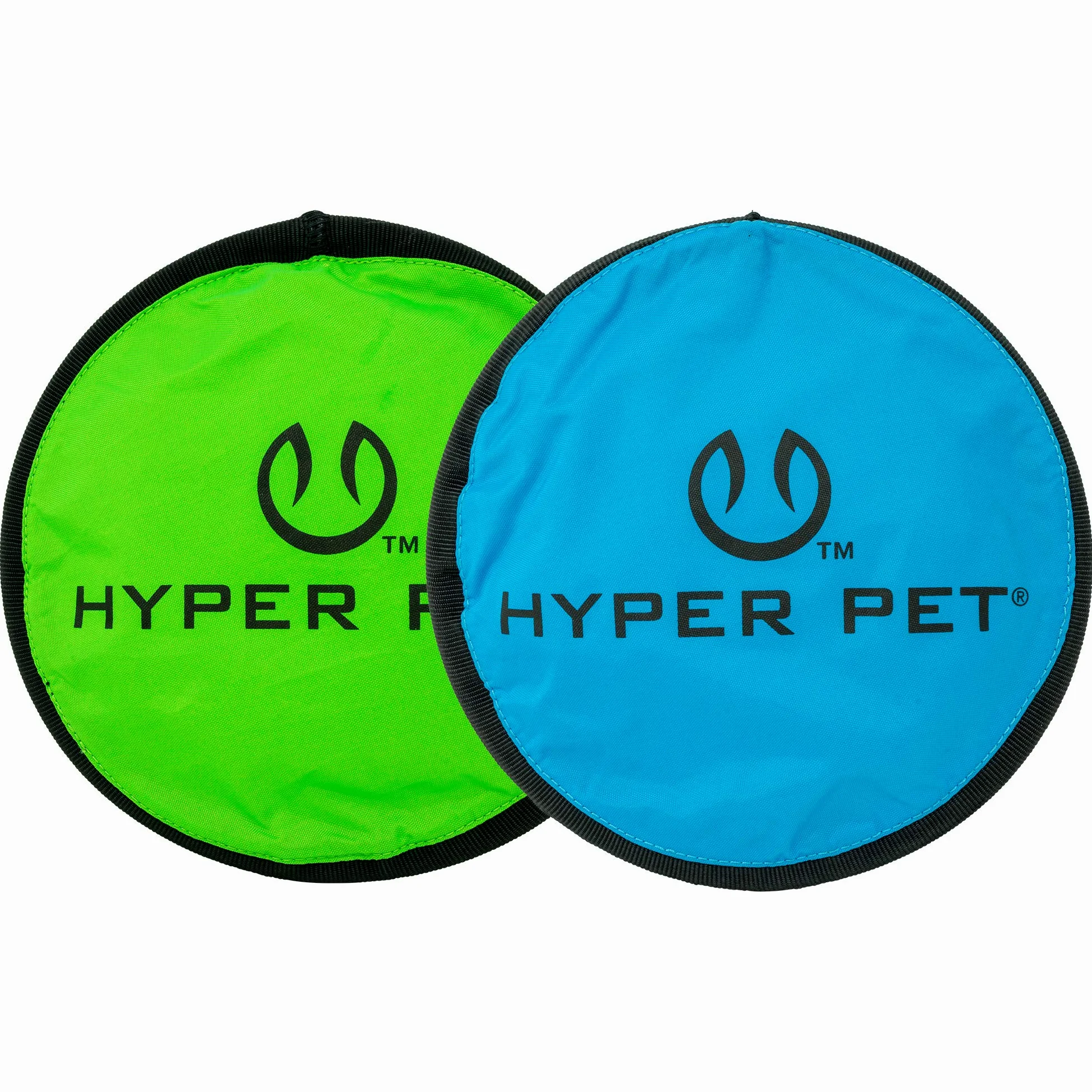Hyper Pet, Flippy Flopper, Frisbee per cane, giocattolo per animali, galleggia in acqua ed è sicuro sui denti, confezione da 2, colori variabili