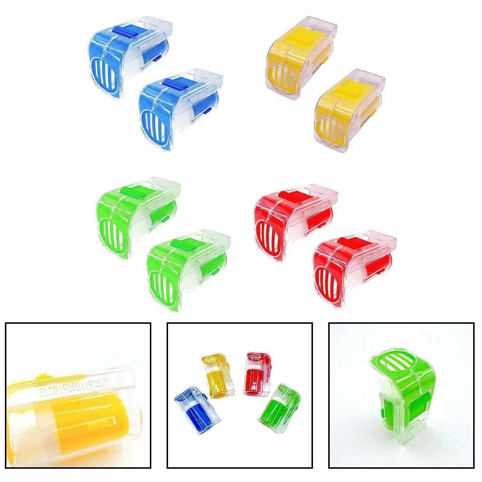 2 bottiglie per marcatura ape regina con gabbia in plastica per marcatura controllata e manipolazione delle api regine in blu