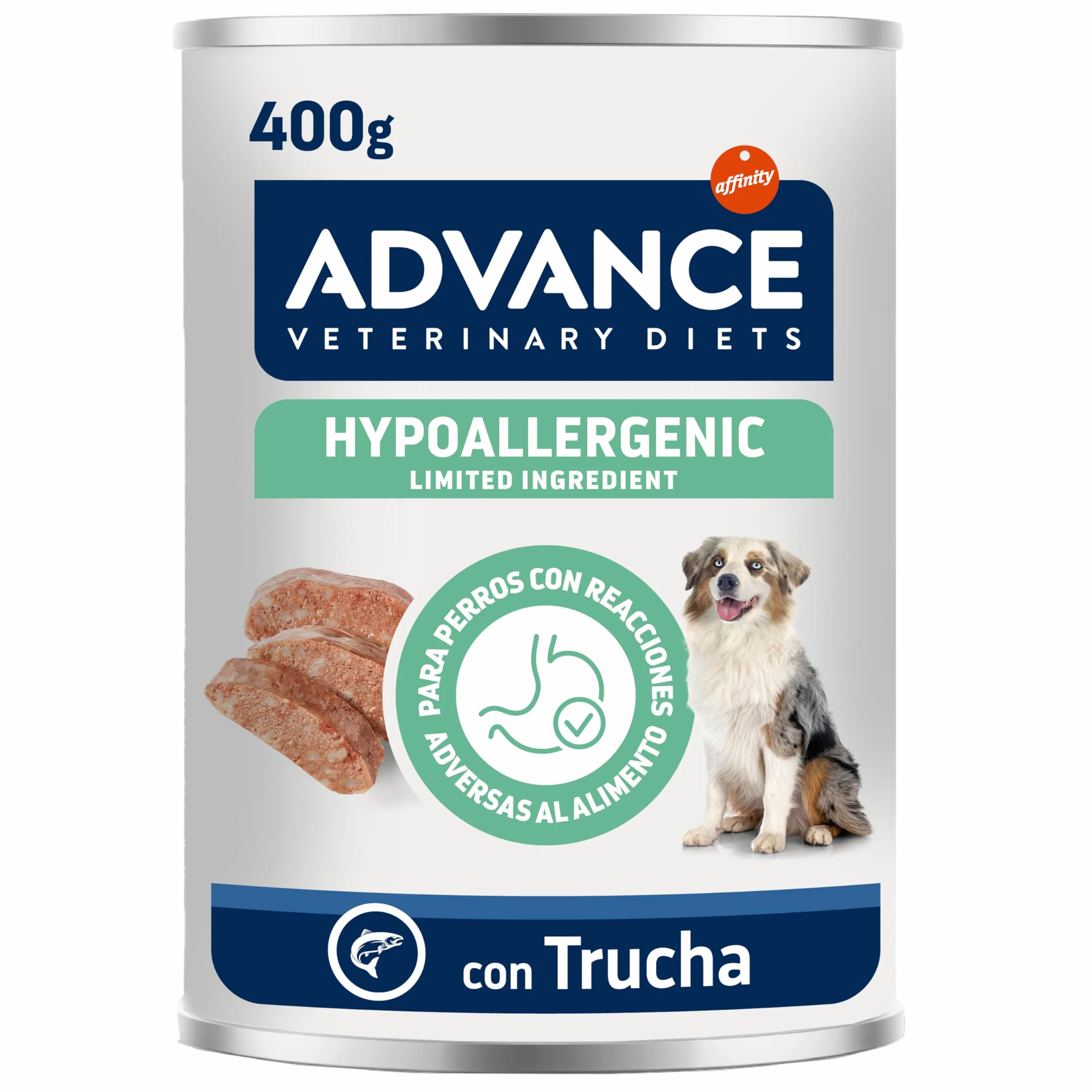 Advance Diets Cibo Umido per Cani - Hypoallergenic con Trota - 6 scatolette da 400g