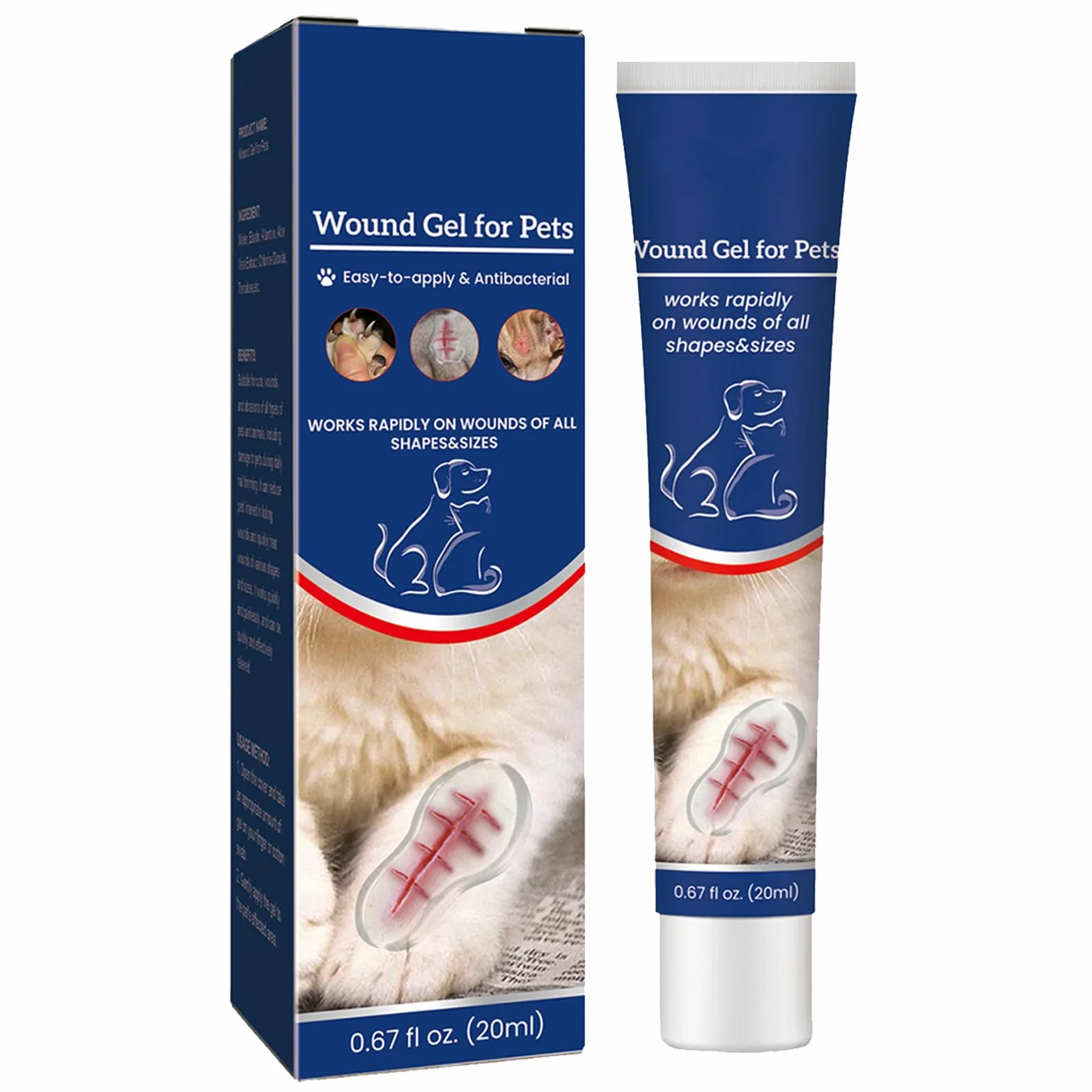 Benda liquida per animali domestici,Gel per la cura delle ferite dell'animale domestico,Cerotti per bendaggi in gel per cani e gatti, Gel protettivo impermeabile per ferite per animali