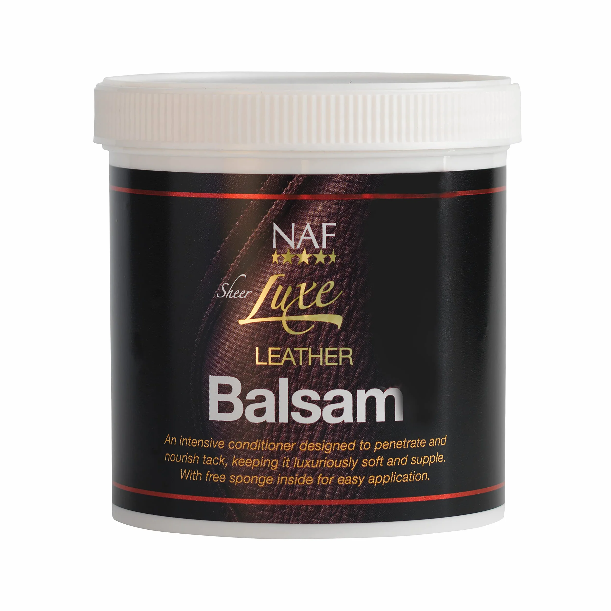 NAF Sheer Luxe Leather Balsam 400 g – Balsamo per Pelle per Selleria & Tack