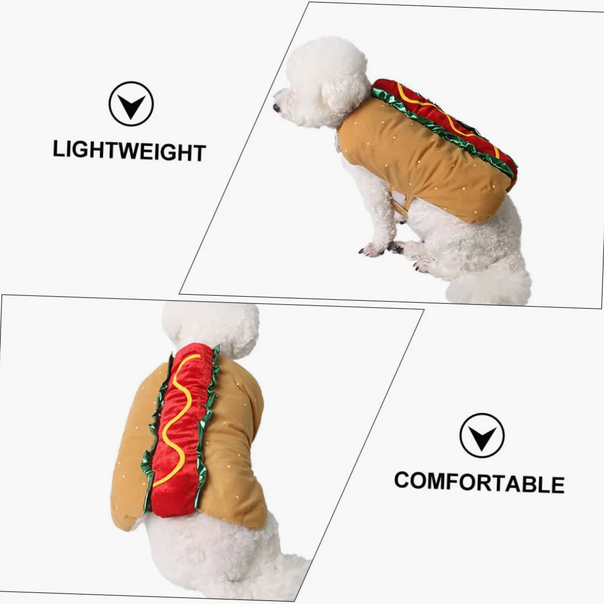 1pezzi Costume Decorativo per Animali Domestici Indossabile per Cani e Gatti Materiale di Adatto per Feste e Decorazioni Natalizie