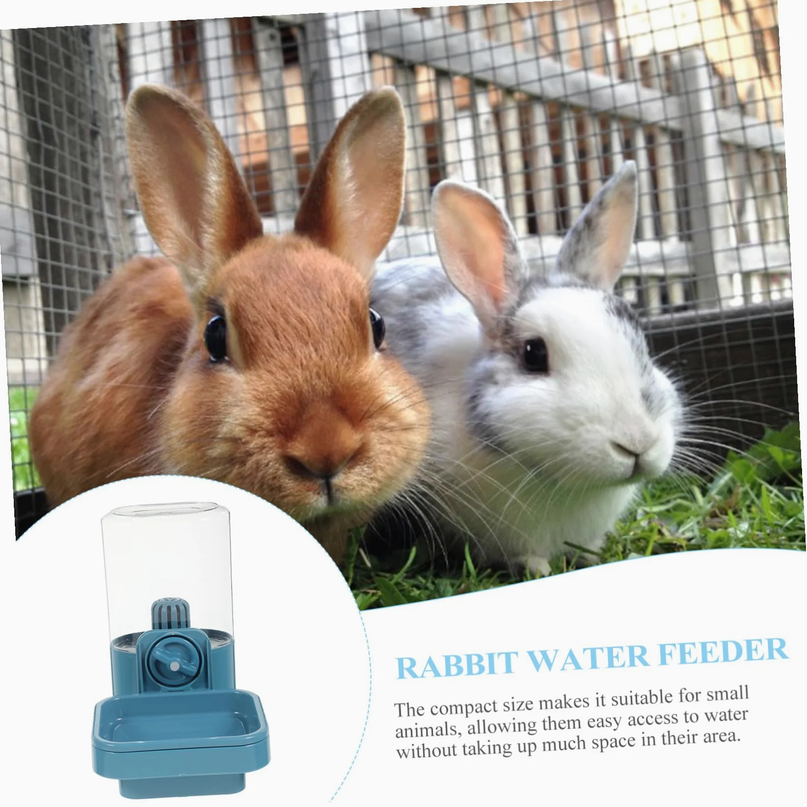 Hohopeti Distributore Liquido per Animali di Ridotta Bottiglia Antigoccia da Appendere per Gabbie Conigli e Criceti Serbatoio Capacità Media Facile da Pulire e Ricaricare Resistente e