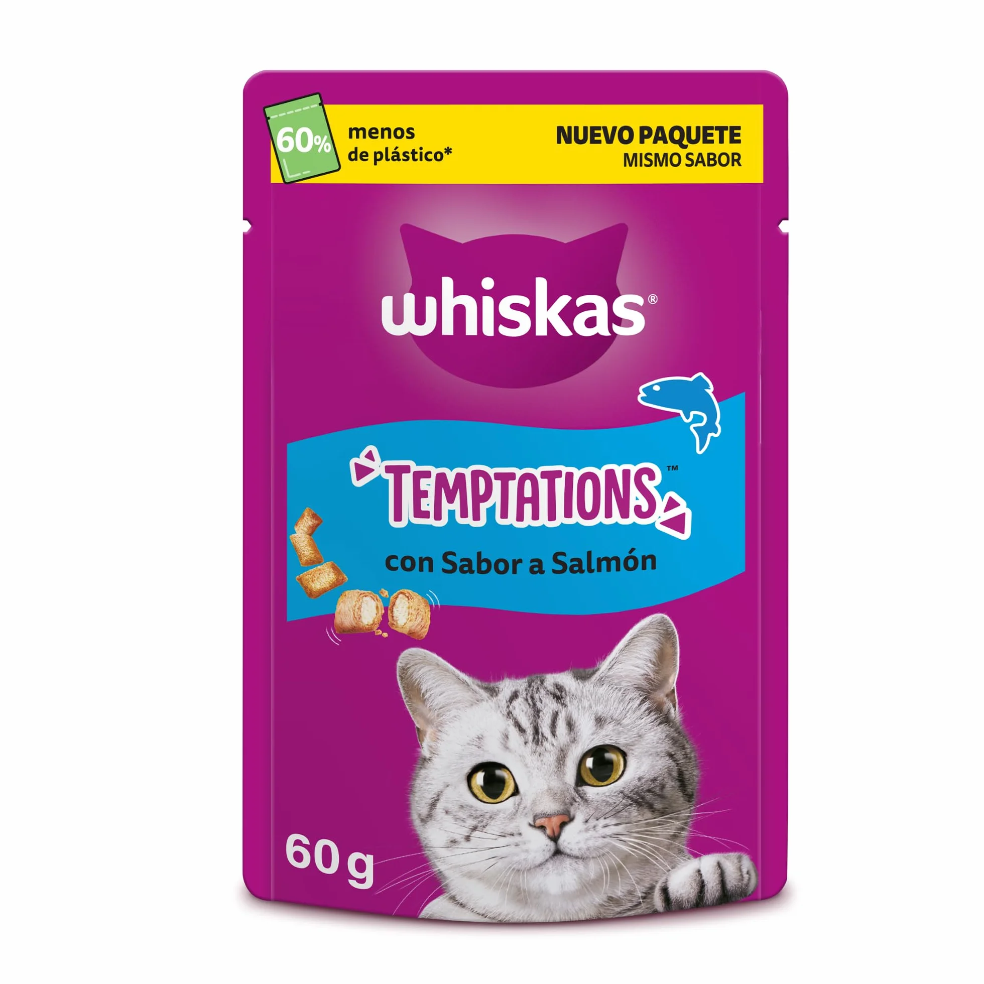 Whiskas Temptations con Salmone 6x60g