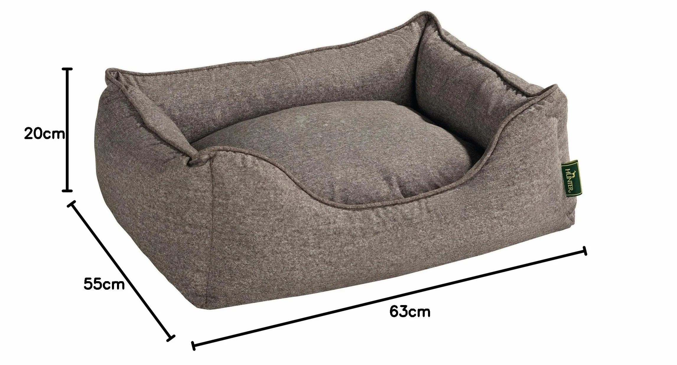 HUNTER Divano per cani Boston 60x50 cmmarrone