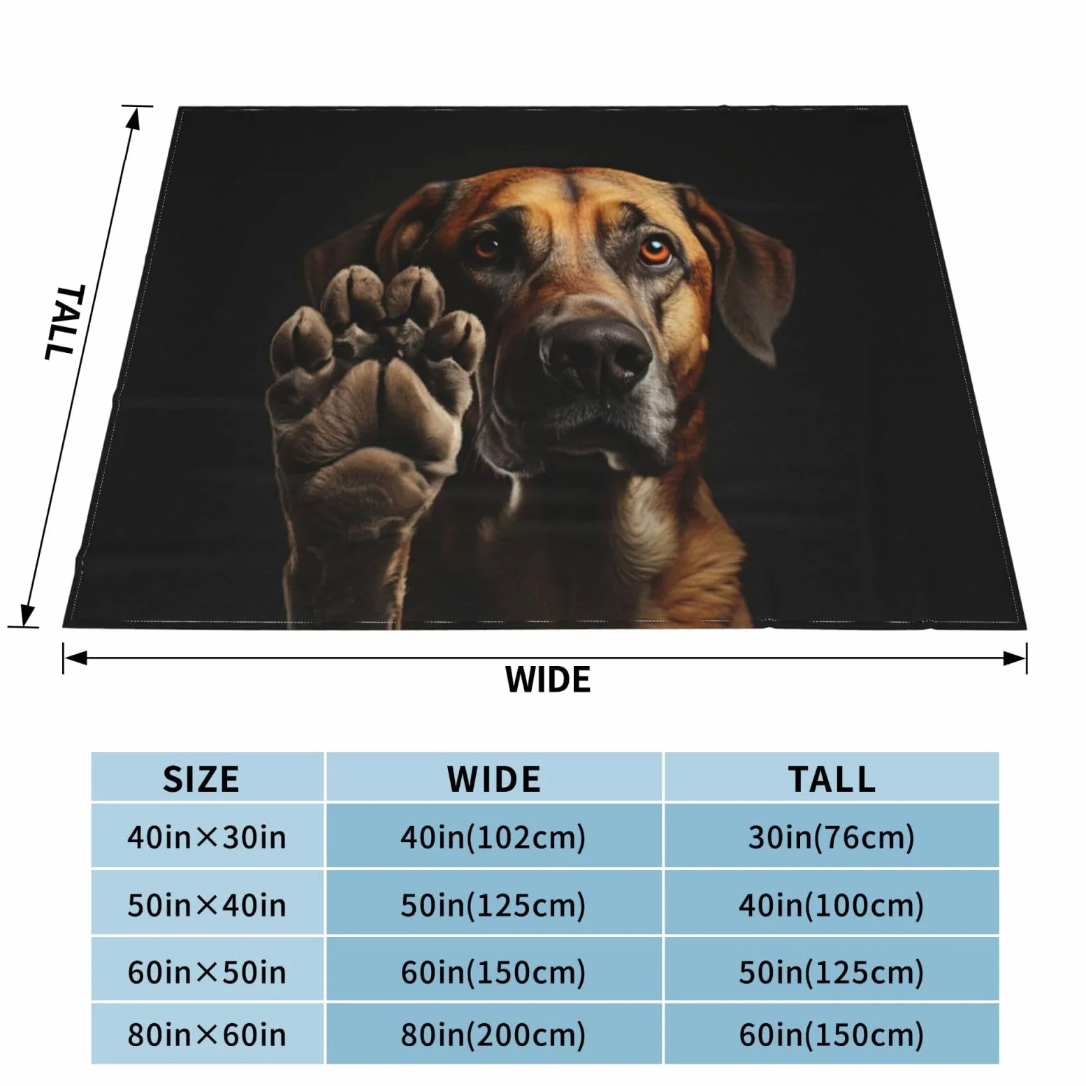 Coperta decorativa in morbida flanella calda e accogliente per bambini, cane, gatto, 127 x 152 cm, stampa di zampe di cane e animali domestici