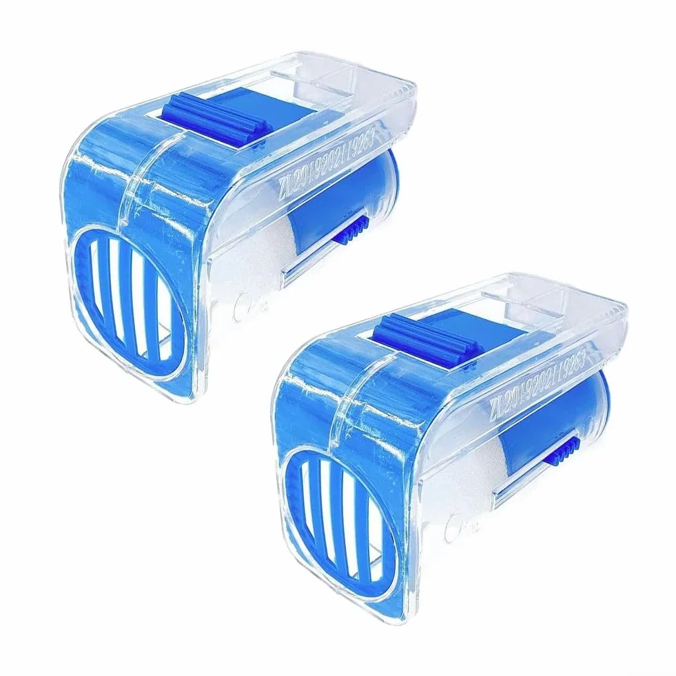 2 bottiglie per marcatura ape regina con gabbia in plastica per marcatura controllata e manipolazione delle api regine in blu