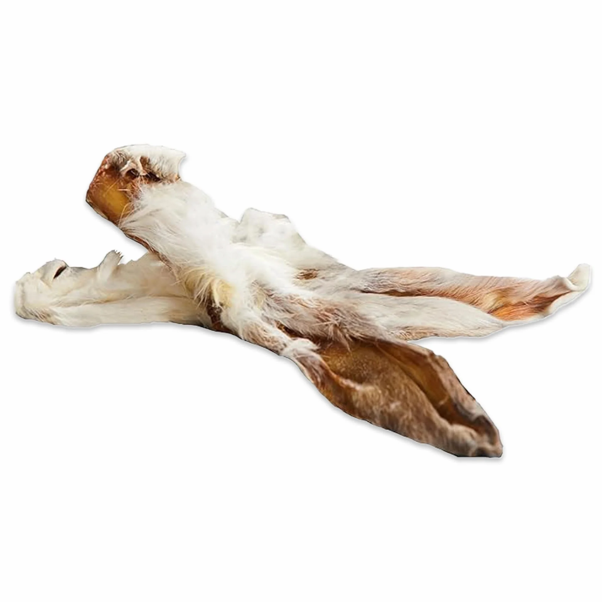 123 Treats Orecchie di Coniglio con Pelo tutto naturale Bocconcini da masticare per cani (1 Kg)