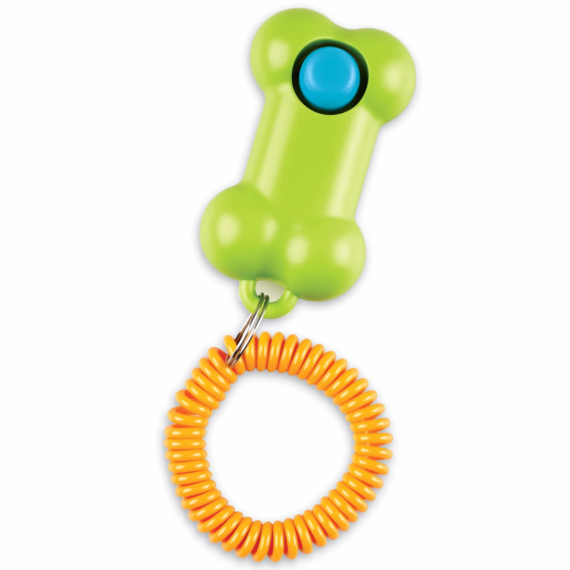 BrightKins Clicker di Addestramento Cane Intelligente: Osso, Clicker di addestramento per Cani con Braccialetto Flessibile, Soluzioni per l'addestramento e Il comportamento dei Cani, 1 Pezzo