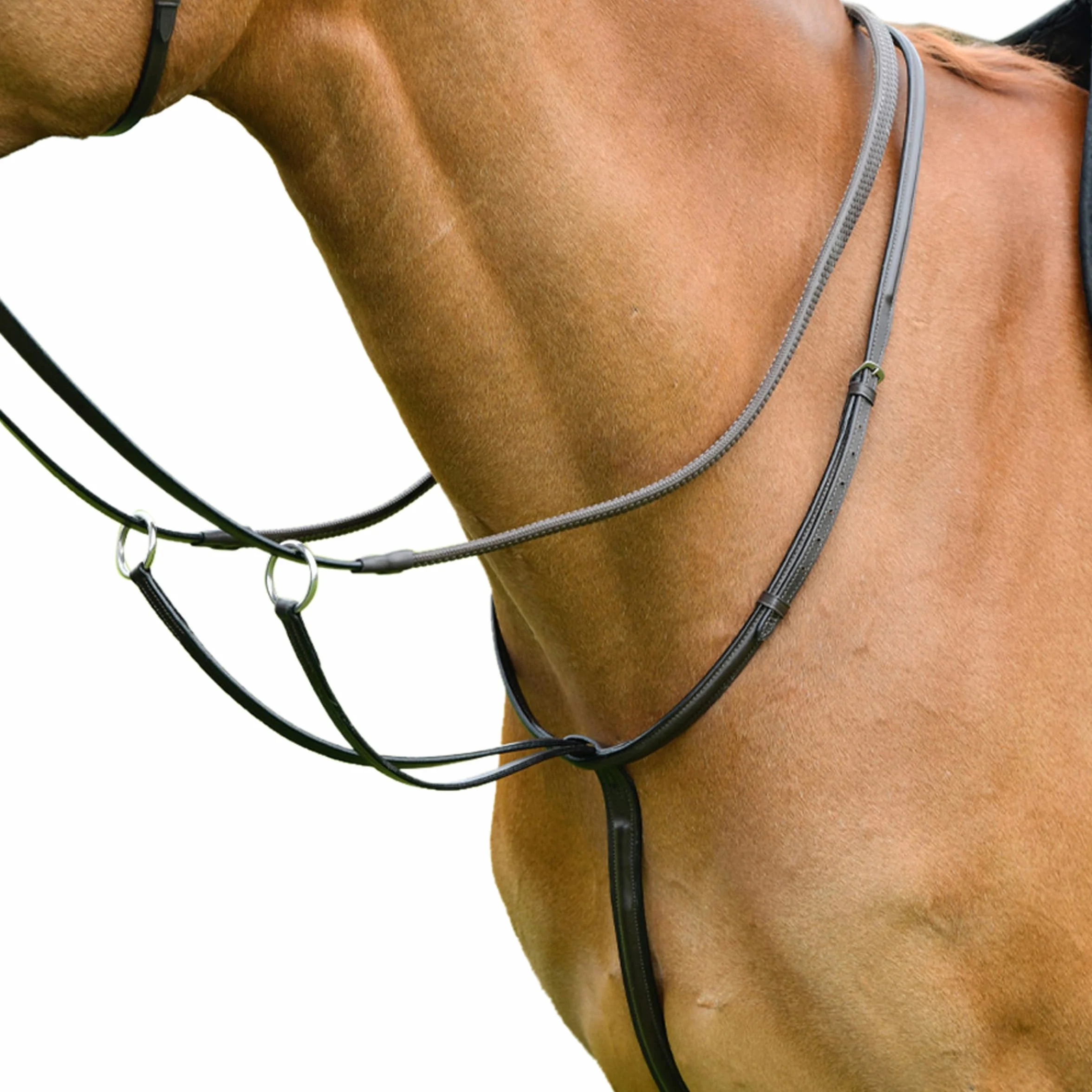 KincadeClassic Semplice Pelle Martingala da Corsa per Cavallo (Cob) (Marrone)