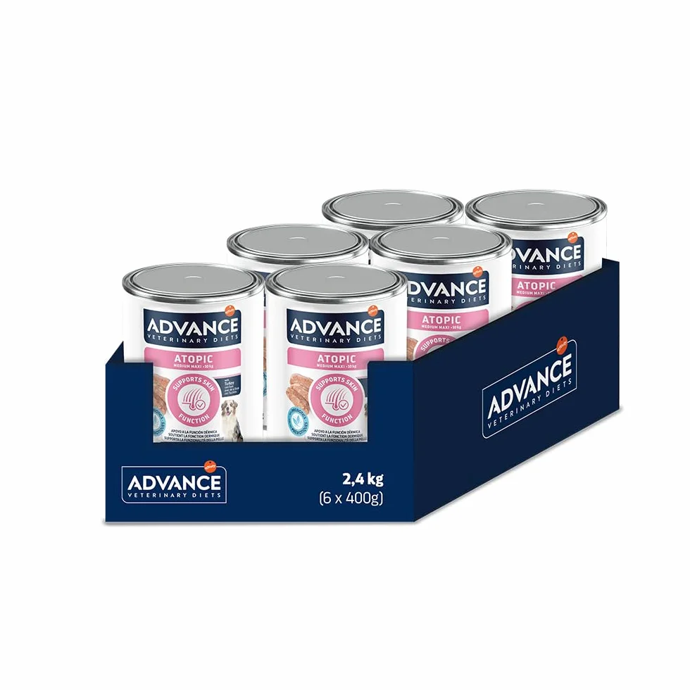 Advance Diets Cibo Umido per Cani - Atopic - 6 scatolette da 400g