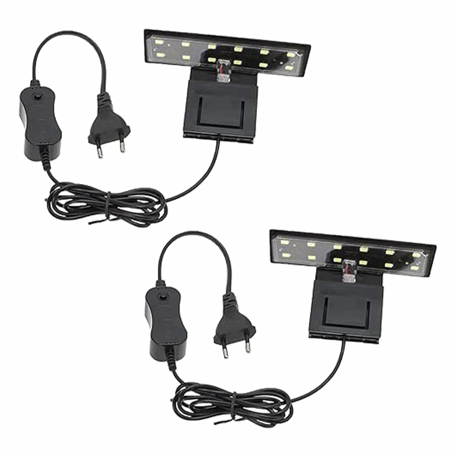 GERUI Lampade LED per Acquario - Illuminazione per Piante Acquatiche e Pesci - 2 Unità, 3 220 V, 6 W