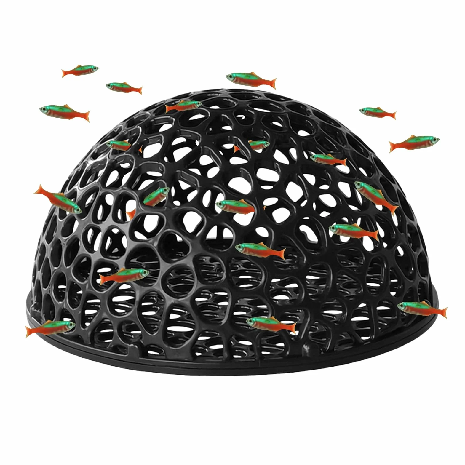 Grotta per acquario, grotta per pesci, 10 x 10 x 5 cm, rifugio per gamberetti, ideale per allevamento e riposo spot betta, tartaruga, acqua salata, acqua e acquari domestici