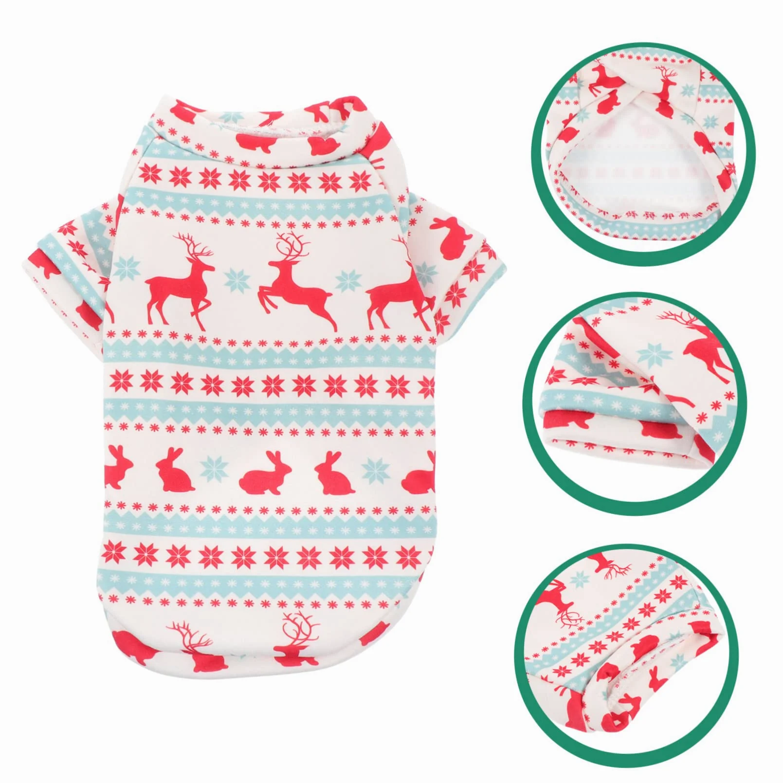 BESPORTBLE 1pezzi Vestiti per Cani Costume di Natale per Animali Domestici Abbigliamento Natalizio per Cani Resistente e Confortevole Compatto e Elegante per Feste e Passeggiate