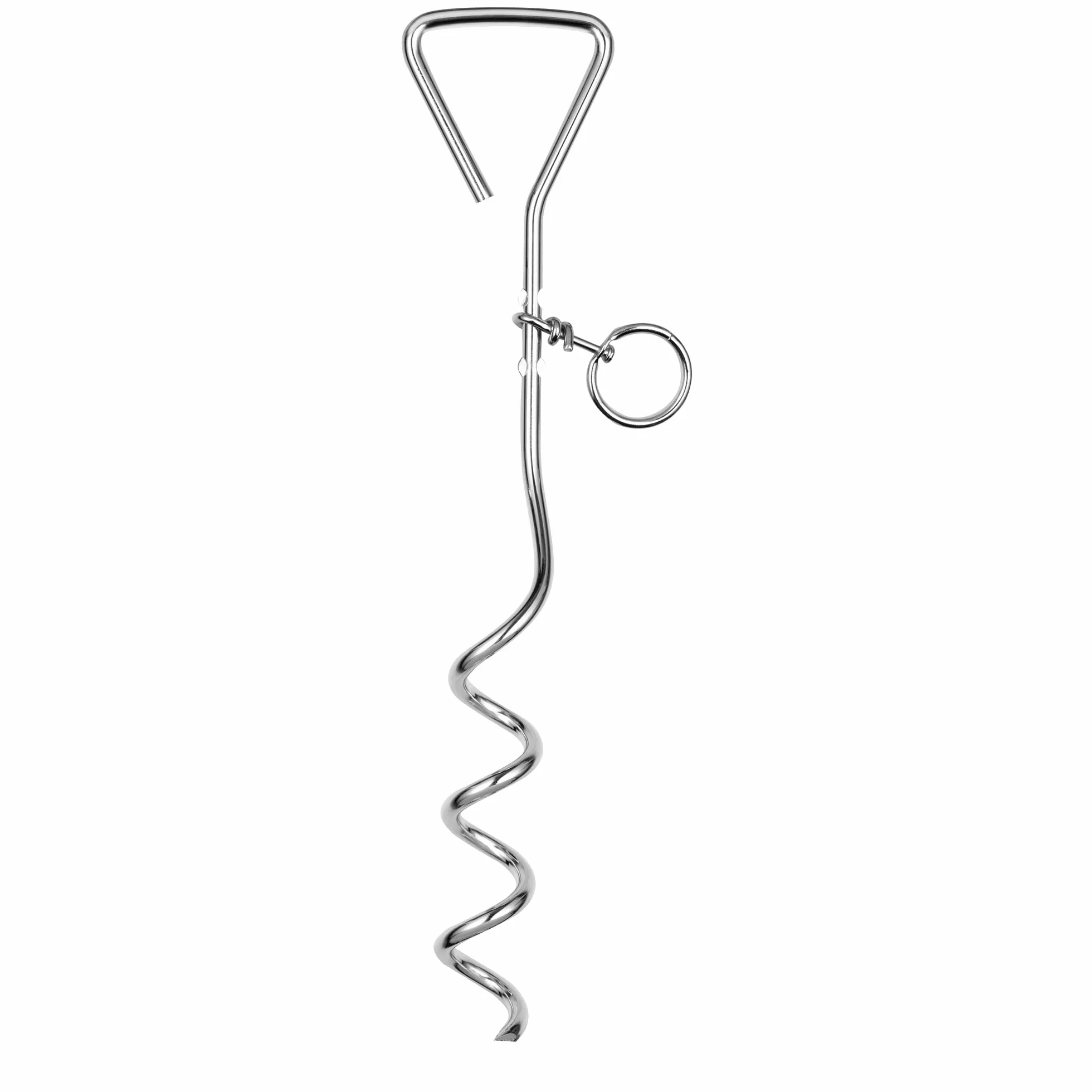 Bunty Palo per Cani da 40,6 cm, Ancoraggio a Vite a Spirale, Accessorio Ideale per Campeggio, guinzaglio e Accessori per Cani, Girevole a 360 Gradi, Struttura in Lega di Acciaio, Tutte Le Razze