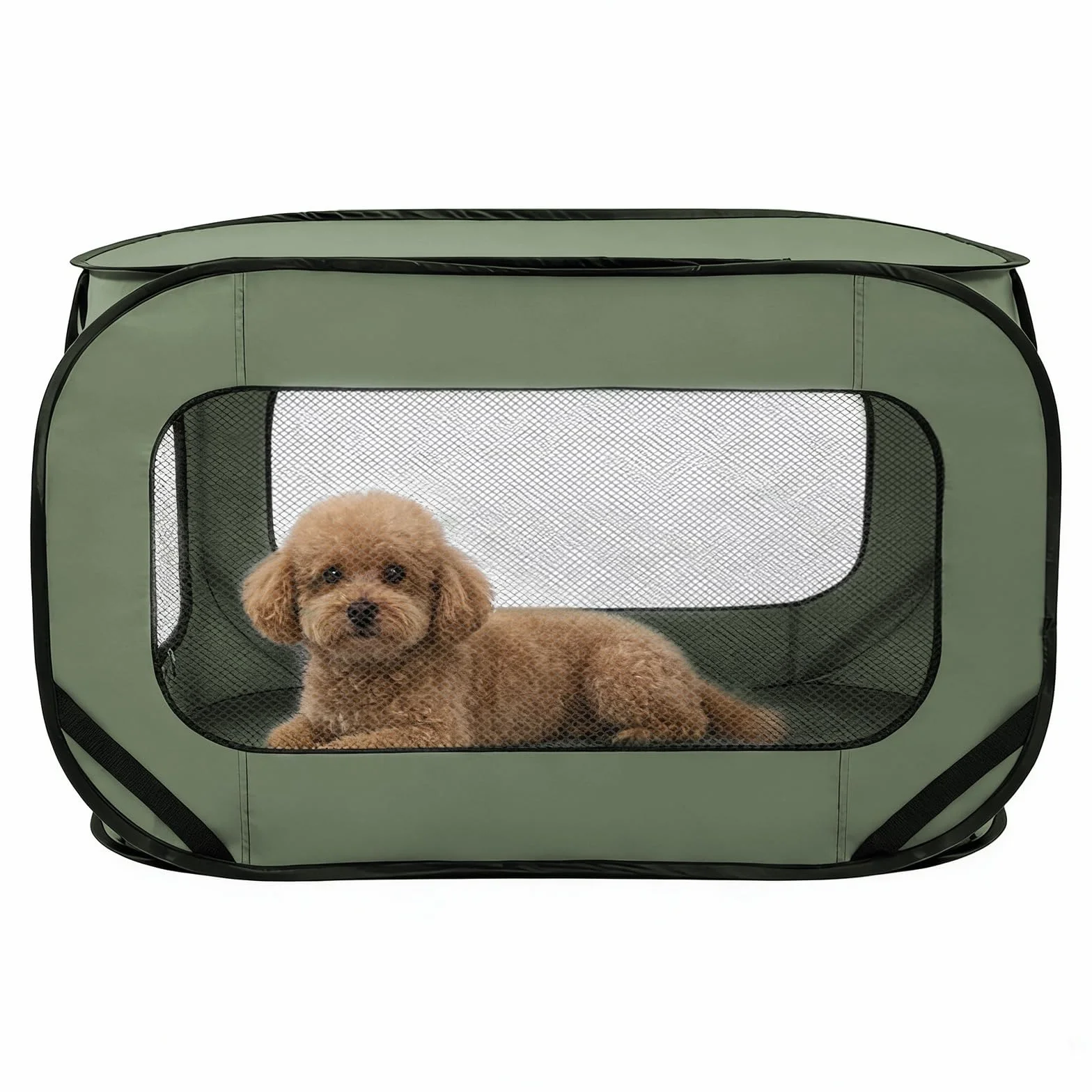 Trasportino per gatti pieghevole, 92 x 52 x 52 cm, doppia porta pop-up, in tessuto Oxford, borsa per cani e gatti fino a 29,5 kg