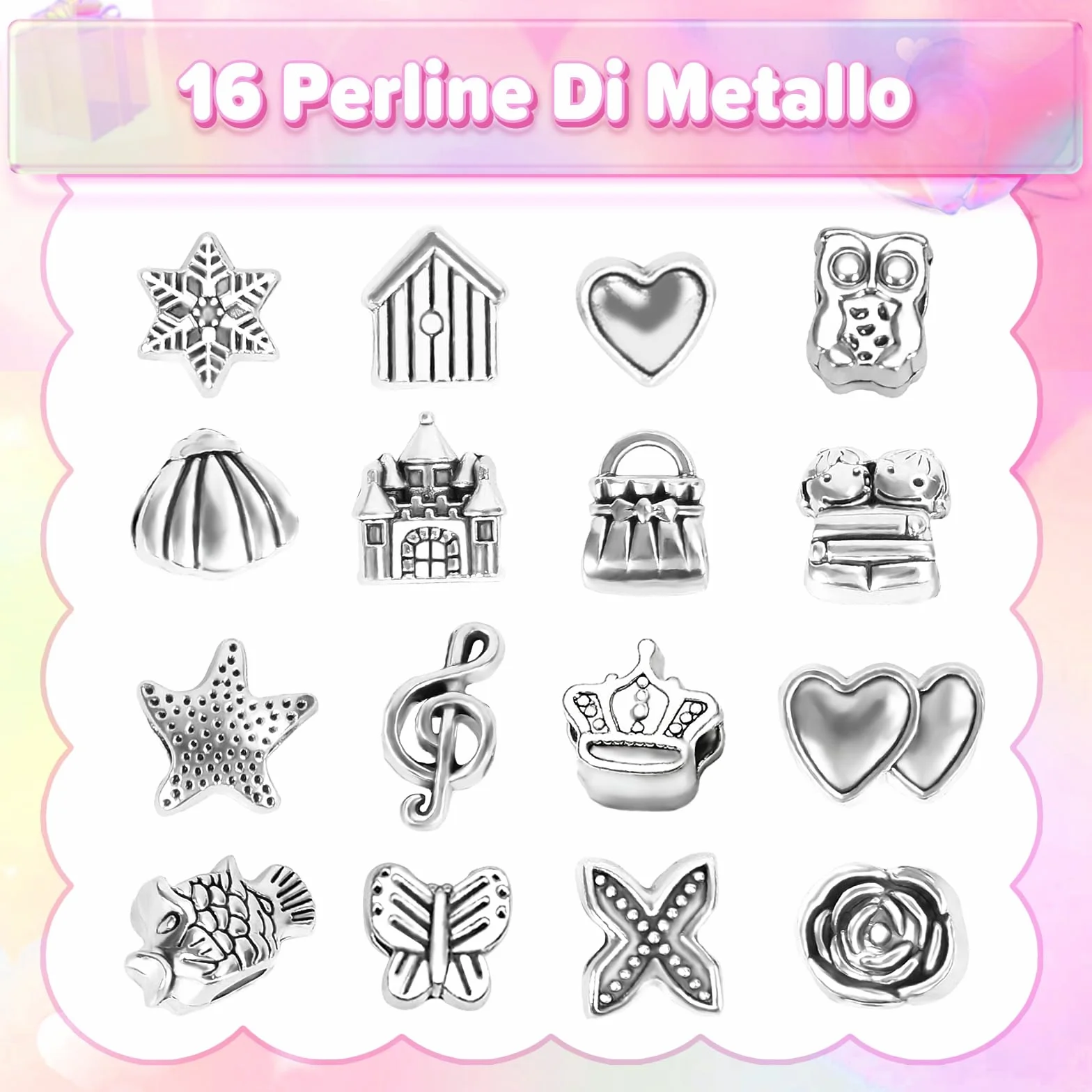 BIIB Regalo Bambina Unicorno Kit Braccialetti Fai Da Te Perline Calendario Avvento 5-10 Anni