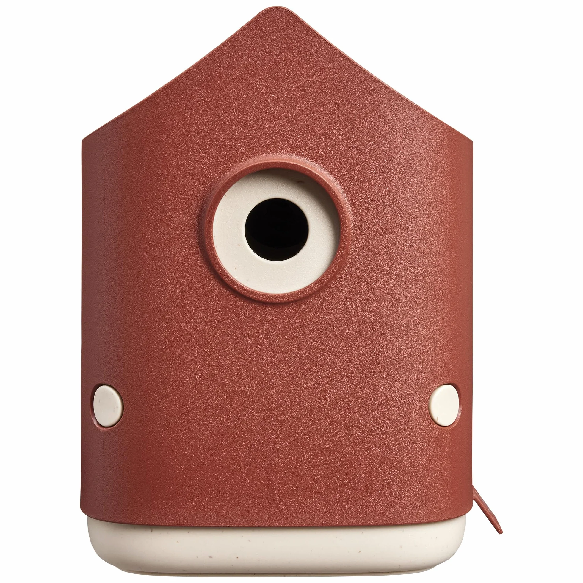 Elho Cosy Bird House 18cm - Casetta Uccellini da Esterno - Per Oltre 11 Specie - 100% Plastica Riciclata - L17.6 x B18 x H23 cm - Rosso/Rosso Toscano