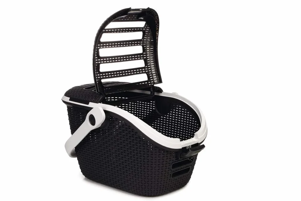 Curver Trasportino per Cani e Gatti, con Maniglia, Antracite, 53X39X33H Antracite