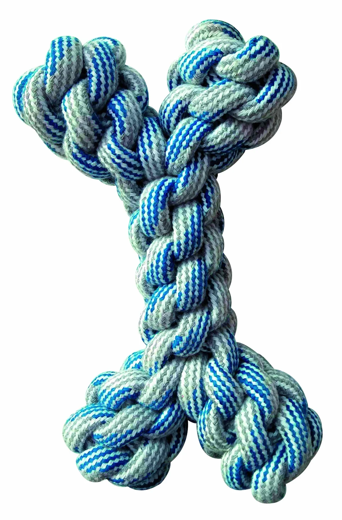 Croci Gioco in Corda Osso Bicolor P Astel Blue, 20 cm