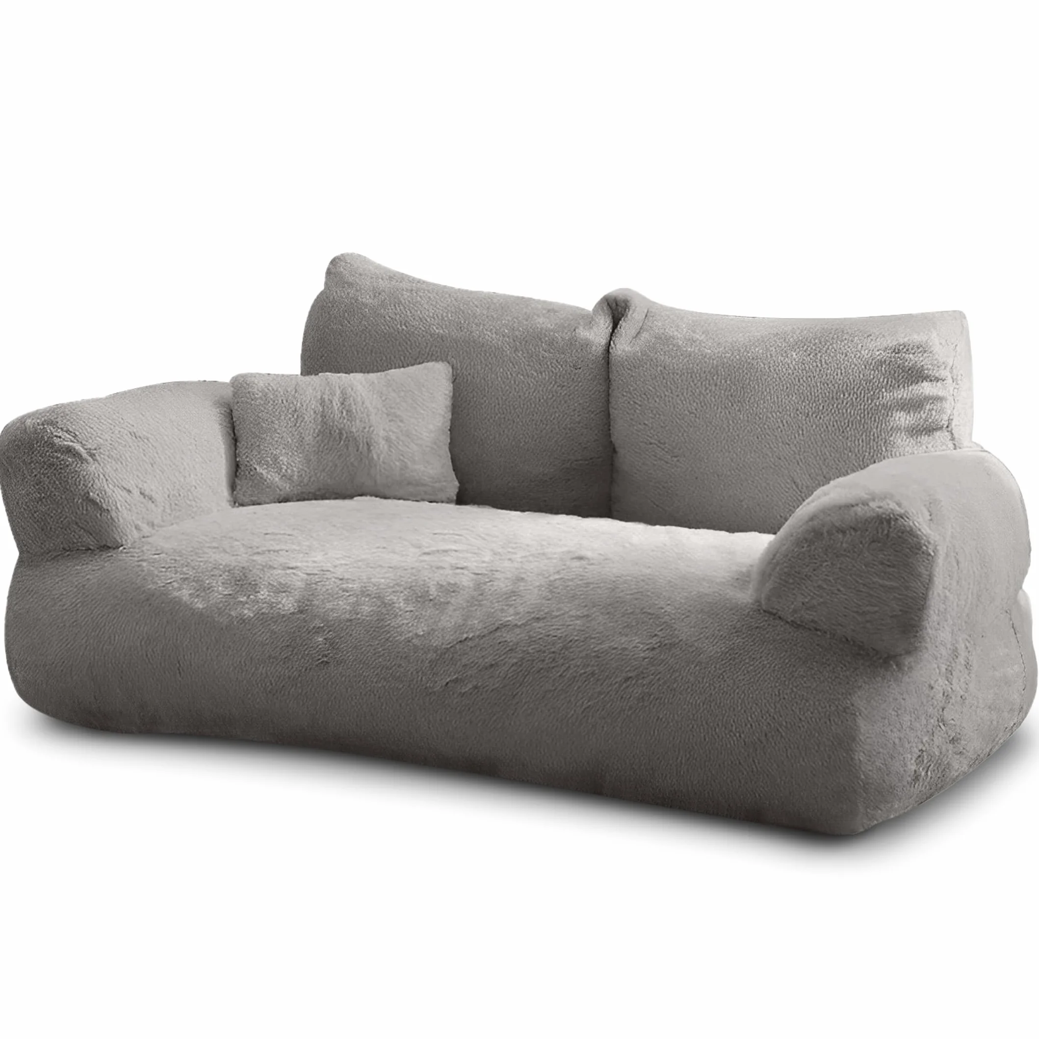 Simba, divano per gatti e cani in grigio | Incluso mini-cuscino | 70x48 cm | Letto per gatti e cani di piccola taglia | Morbido e sufficientemente imbottito | Rivestimento rimovibile