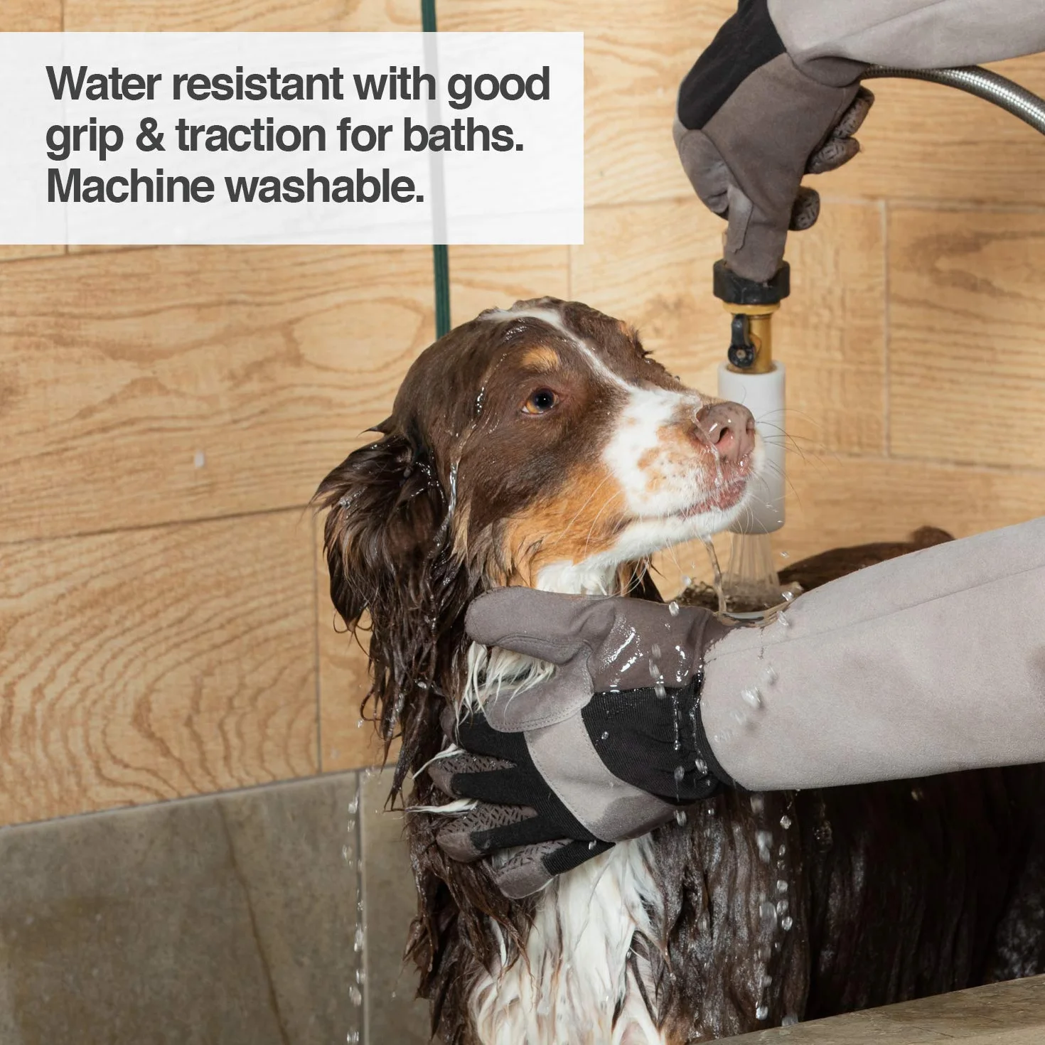 PetFusion Guanti multiuso per la toelettatura degli animali domestici, ideali per viaggi al veterinario e al bagno, resistenti alle forature, ai graffi e all'acqua