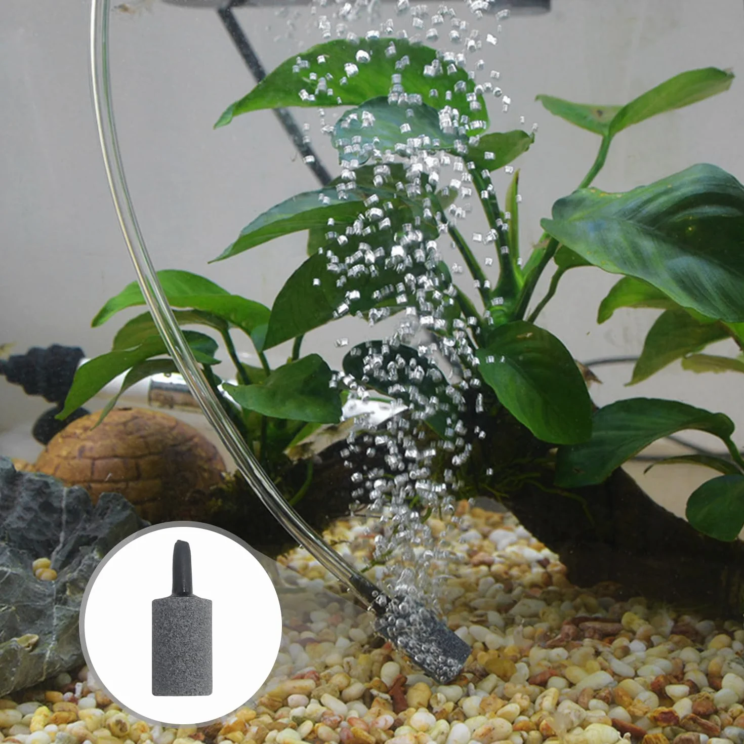 20 Pezzi di Vasca di Pesce Pietra Vescicale Cilindrica, Atomizzatore della Bolla del Serbatoio del Pesce, Seccatura del Serbatoio dell'Acqua E Strumenti di Esenzione della Vescica.