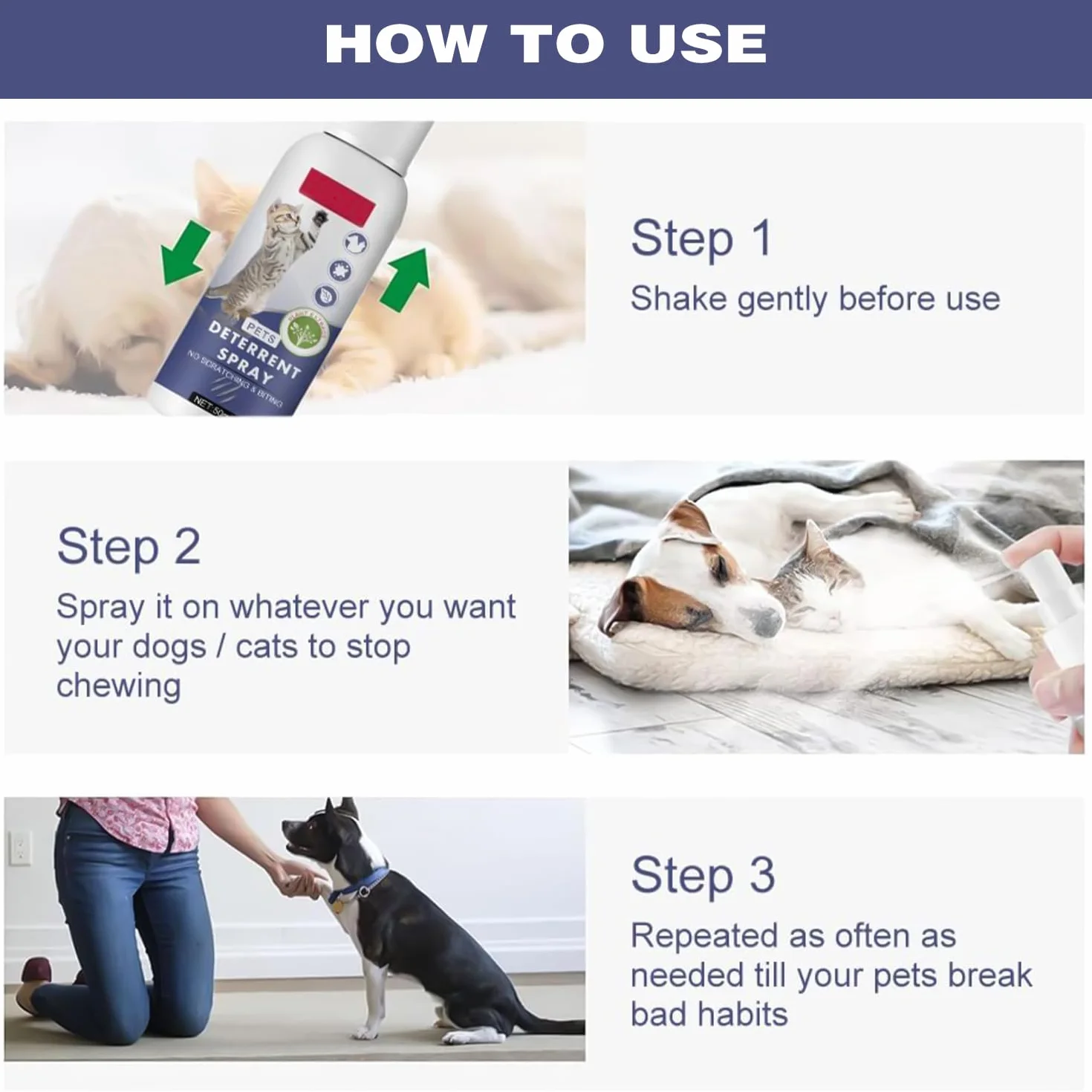 MagiSel Spray AntiGraffio, Spray AntiGraffio Gatto, Spray AntiGraffio Gatti Divano, Protegge i Mobili,Spray Addestrativo per Allenare Il Comportamento degli Animali Domestici,50 ML