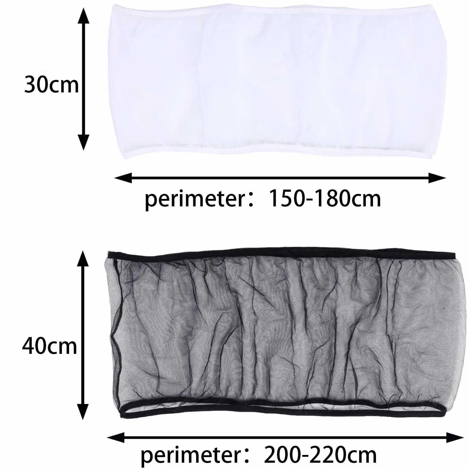 2 Pezzi Universale Copri Gabbia per Uccelli, Gabbia per Uccelli Ventilare Copertura Antipolvere, Raccoglitore di Semi per Gabbia, per Pappagalli, Ara, Gabbie Quadrate Rotonde(bianco/nero)