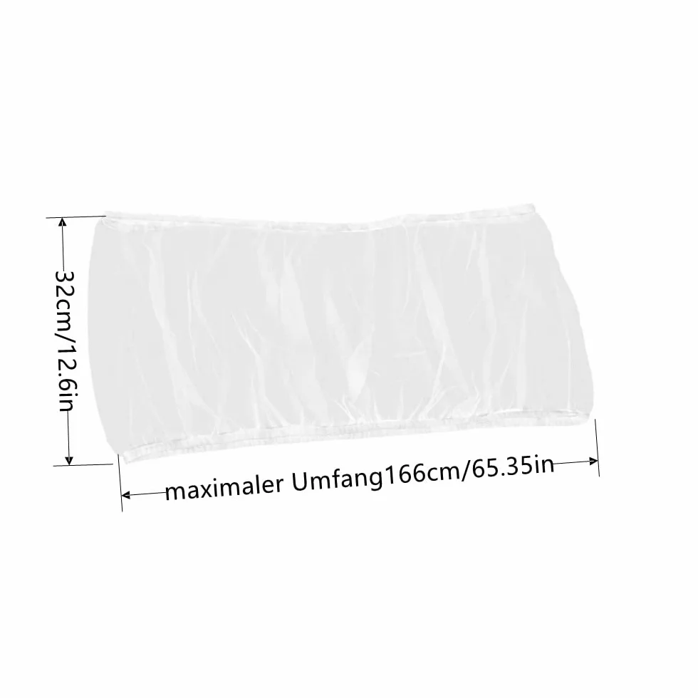 2 Pezzi Gabbia per Uccelli Copertura in Nylon, Rete Regolabile Catcher di Piume Semi a Gonna Morbida, Guardia di Birdcage (Bianco, Nero)