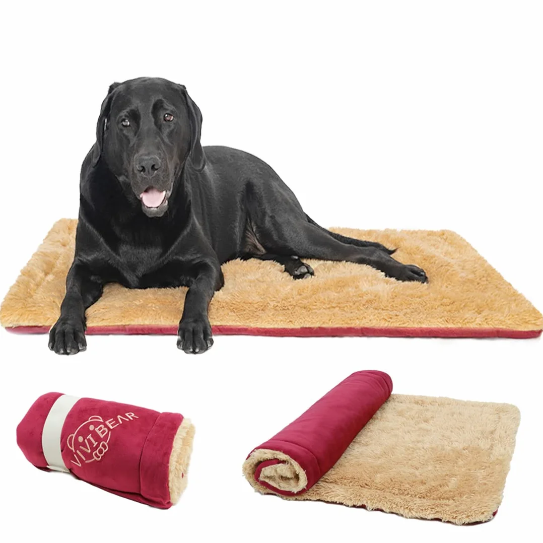 Cuscino per Cane Grande reversibile, Materassino per Cani morbido, lavabile Coperta per cani, da viaggio, ideale per esterni, interni, auto, giardino -Viene fornito con un regalo scatola cieca