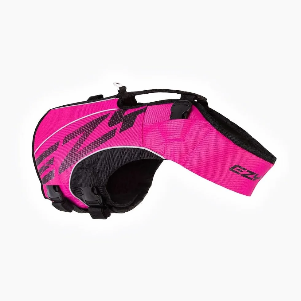 EzyDog Giubbotto Salvagente per Cani DFD X2 Premium - Giubbotto di Salvataggio per Cani Piccoli, Medi e Grandi (S, Rosa)