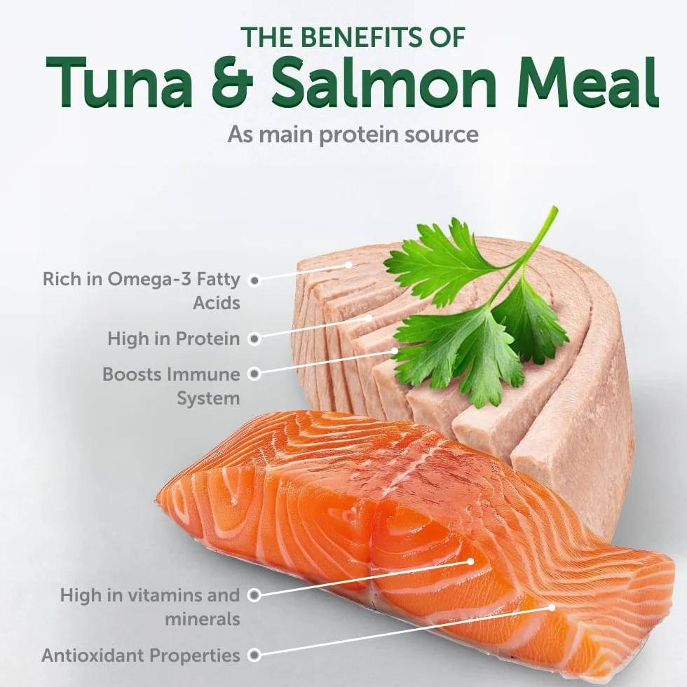 Nature's Protection Superior Care - Cibo umido per cani adulti, tonno e salmone ad alto contenuto proteico in sacchetti di sugo, per digestione sensibile, pelle e pelo sani, di tutte le razze, cani