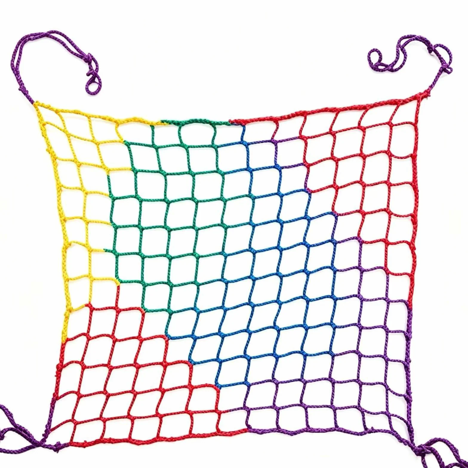 Rete di Sicurezza per Bambini Gatti, Colorato Rete di Protezione Arresto Caduta Zenza Nodi Resistente All'Usura per Scale e Balconi Ringhiere Altalena Da Giardino(Size:1*6m(3*20ft),Color:COLORATO)