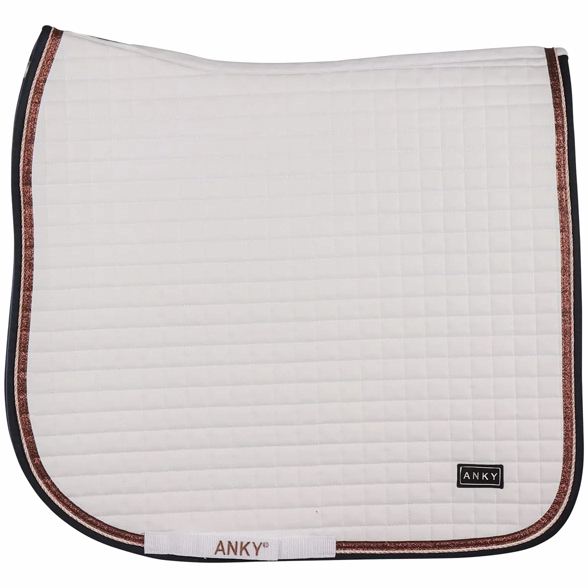 Anky Selle Pad Limited Edition Cotton Twill in Size: Dressage Full (EU). - Bianco - Dressage Full