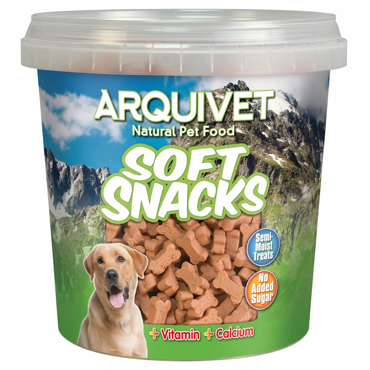 ARQUIVET Soft Snacks Ossi piccoli di salmone 800 gr Snack per cani a forma di osso